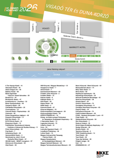 Vigadó tér és Duna-korzó térkép